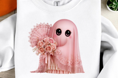 Whimsical Pink Ghost Clipart Product Image 3