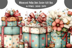 Whimsical Polka Dots Easter Gift Box Product Image 1