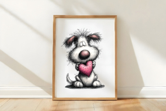 Whimsical Puppy Love Clipart Product Image 3