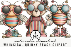 Whimsical Quirky Beach Clipart Product Image 1