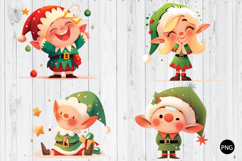 Whimsical Quirky Christmas Elf PNG, Funny Elf PNG Product Image 1