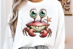Whimsical Quirky Crab Clipart Product Image 3