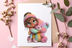 Whimsical quirky girls clipart - Quirky girls Png Product Image 2