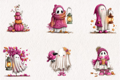 Whimsical Quirky Halloween Ghost Clipart, Product Image 2