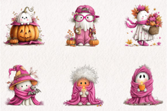 Whimsical Quirky Halloween Ghost Clipart, Product Image 3