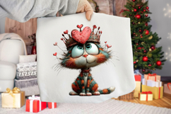 Whimsical Quirky Valentine Cat Clipart Product Image 2