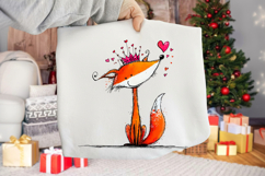 Whimsical Quirky Valentine Fox Clipart Product Image 2