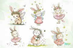 Whimsical Rabbit Clipart Product Image 4