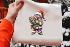 Whimsical Rainbow Santa Clipart Product Image 2