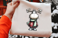 Whimsical Reindeer Clipart Sublimation Product Image 2