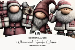 Whimsical Santa Clipart Product Image 1