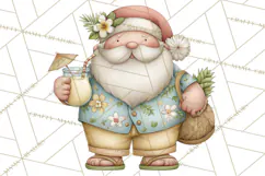 Whimsical Santa Clipart PNG, Funny Christmas Illustrations Product Image 2