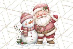 Whimsical Santa Clipart PNG, Cute Christmas Santa Clip Art Product Image 3