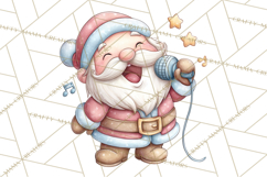 Whimsical Santa Clipart PNG, Funny Christmas Illustrations Product Image 4