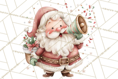 Whimsical Santa Clipart PNG, Cute Christmas Santa Clip Art Product Image 4