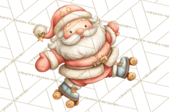 Whimsical Santa Clipart PNG, Funny Christmas Illustrations Product Image 2