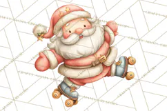 Whimsical Santa Clipart PNG, Funny Christmas Illustrations Product Image 2
