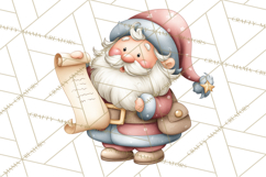 Whimsical Santa Clipart PNG, Funny Christmas Illustrations Product Image 5