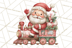 Whimsical Santa Clipart PNG, Cute Christmas Santa Clip Art Product Image 2