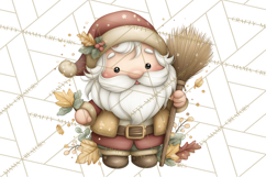 Whimsical Santa Clipart PNG, Funny Christmas Illustrations Product Image 2
