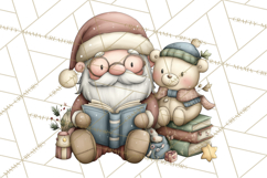 Whimsical Santa Clipart PNG, Funny Christmas Illustrations Product Image 3