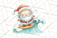 Whimsical Santa Clipart PNG, Funny Christmas Illustrations Product Image 2