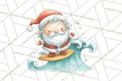 Whimsical Santa Clipart PNG, Funny Christmas Illustrations Product Image 2