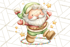 Whimsical Santa Clipart PNG, Funny Christmas Illustrations Product Image 2