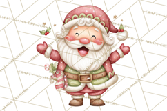 Whimsical Santa Clipart PNG, Cute Christmas Santa Clip Art Product Image 2