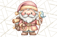 Whimsical Santa Clipart PNG, Funny Christmas Illustrations Product Image 3
