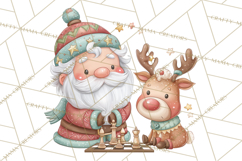 Whimsical Santa Clipart PNG, Funny Christmas Illustrations Product Image 5