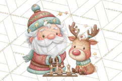 Whimsical Santa Clipart PNG, Funny Christmas Illustrations Product Image 5