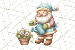 Whimsical Santa Clipart PNG, Funny Christmas Illustrations Product Image 2