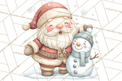 Whimsical Santa Clipart PNG, Funny Christmas Illustrations Product Image 3