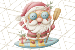 Whimsical Santa Clipart PNG, Funny Christmas Illustrations Product Image 4