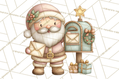 Whimsical Santa Clipart PNG, Funny Christmas Illustrations Product Image 3