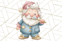 Whimsical Santa Clipart PNG, Funny Christmas Illustrations Product Image 5