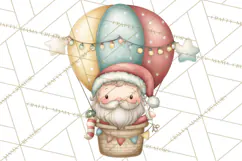 Whimsical Santa Clipart PNG, Funny Christmas Illustrations Product Image 2