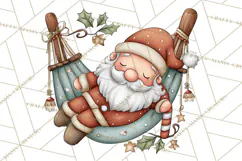 Whimsical Santa Clipart PNG, Funny Christmas Illustrations Product Image 3