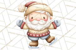 Whimsical Santa Clipart PNG, Funny Christmas Illustrations Product Image 4