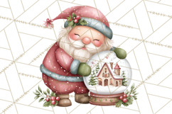 Whimsical Santa Clipart PNG, Cute Christmas Santa Clip Art Product Image 5
