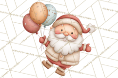 Whimsical Santa Clipart PNG, Funny Christmas Illustrations Product Image 2