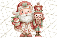 Whimsical Santa Clipart PNG, Cute Christmas Santa Clip Art Product Image 4