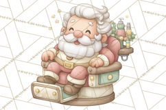 Whimsical Santa Clipart PNG, Funny Christmas Illustrations Product Image 4