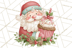 Whimsical Santa Clipart PNG, Cute Christmas Santa Clip Art Product Image 2