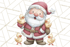Whimsical Santa Clipart PNG, Funny Christmas Illustrations Product Image 4