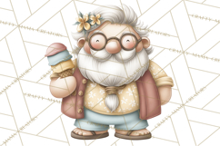Whimsical Santa Clipart PNG, Funny Christmas Illustrations Product Image 2
