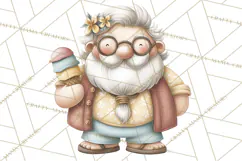 Whimsical Santa Clipart PNG, Funny Christmas Illustrations Product Image 2