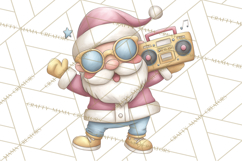 Whimsical Santa Clipart PNG, Funny Christmas Illustrations Product Image 3
