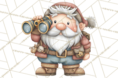 Whimsical Santa Clipart PNG, Funny Christmas Illustrations Product Image 4